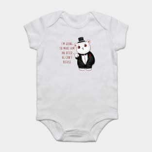 Godfather quote - I'm going to make him an offer he can't refuse Baby Bodysuit